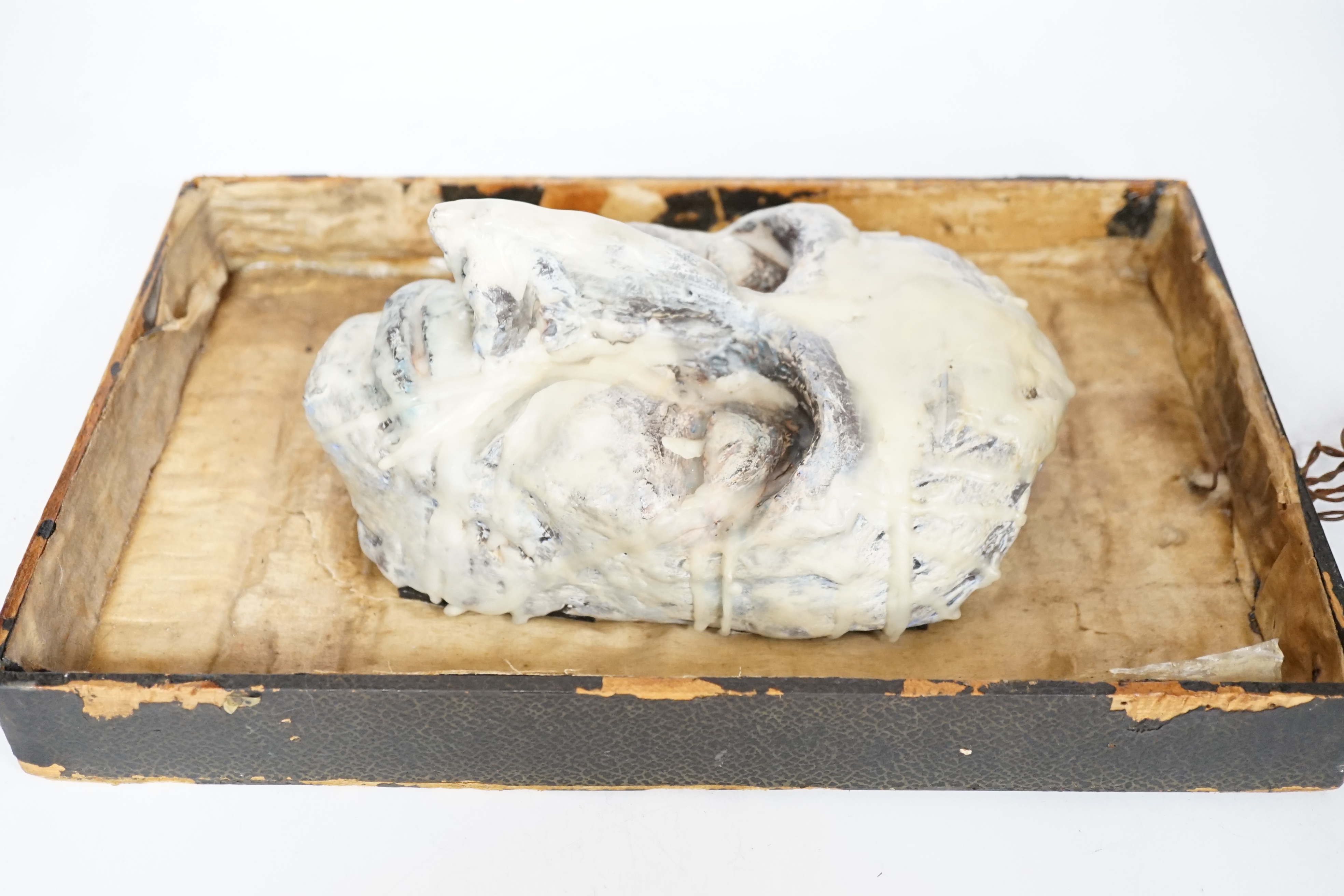 A wax covered plaster 